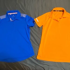 2 Adidas Golf Polos. Size small.